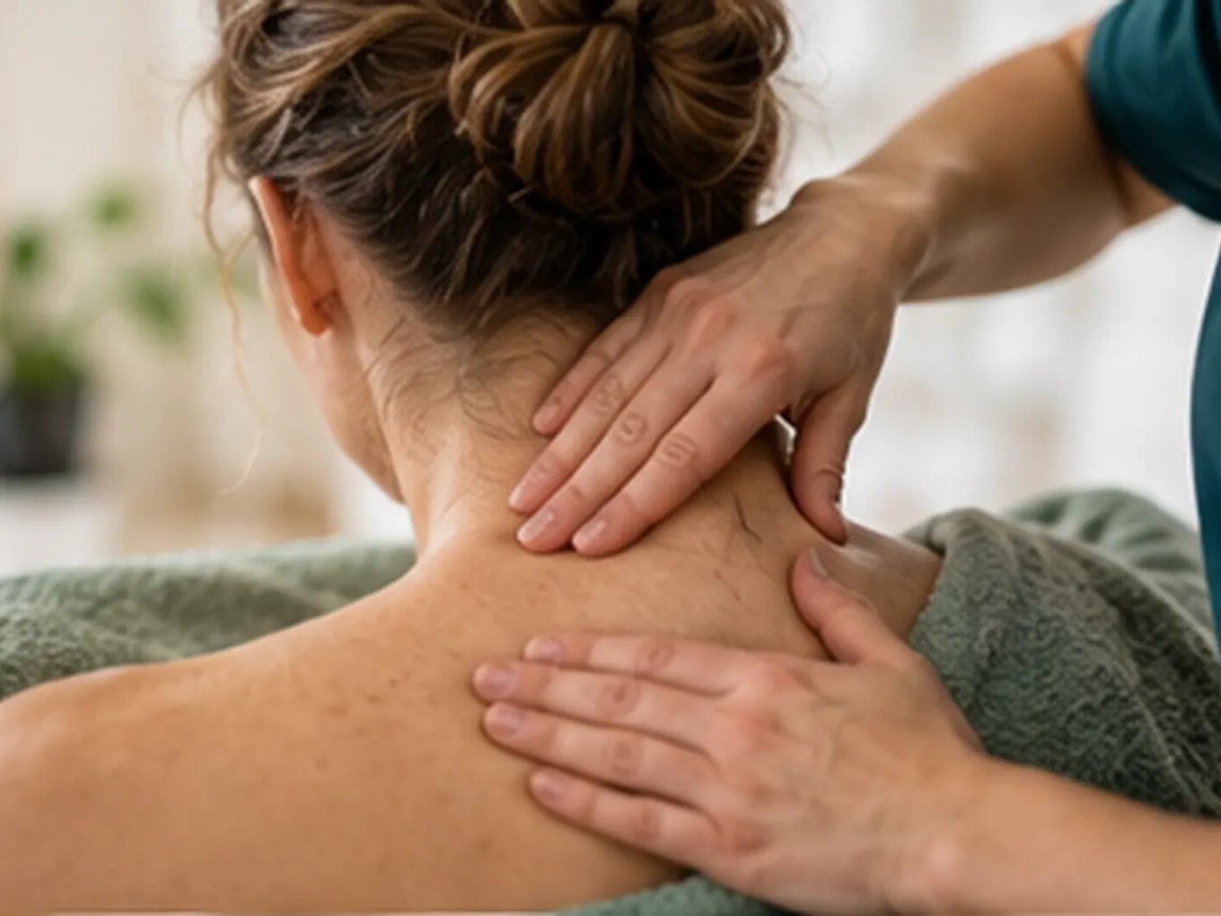 Manuelle Therapie am Nacken